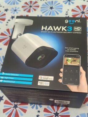 Hawk3 White Outdoor Smart Wi‑Fi Security Camera